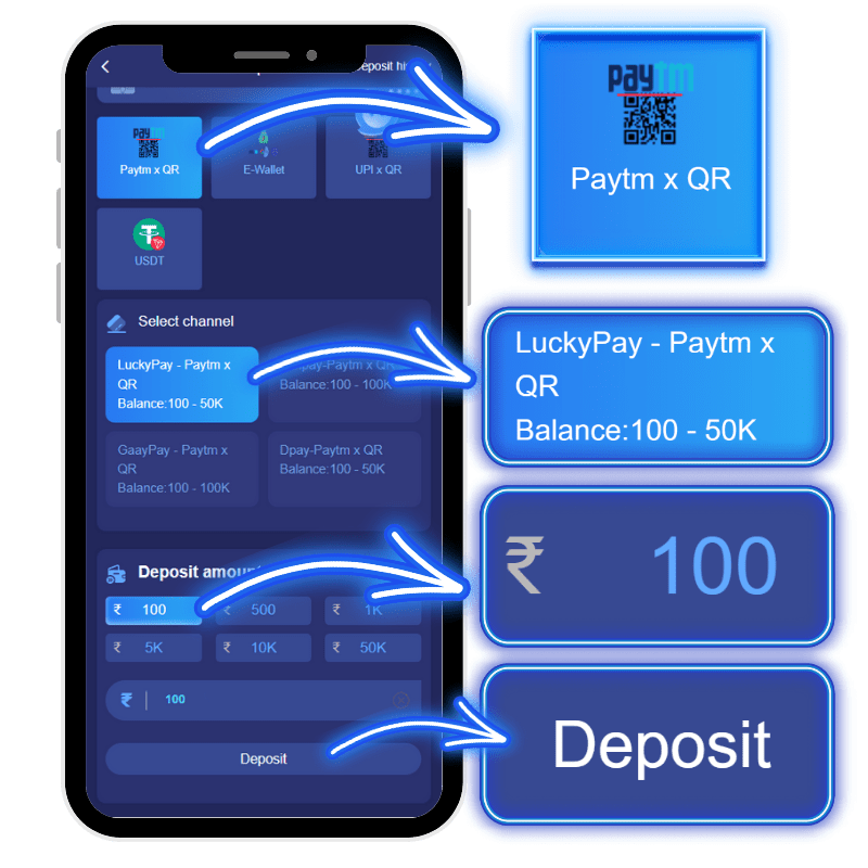 tiranga games deposit page