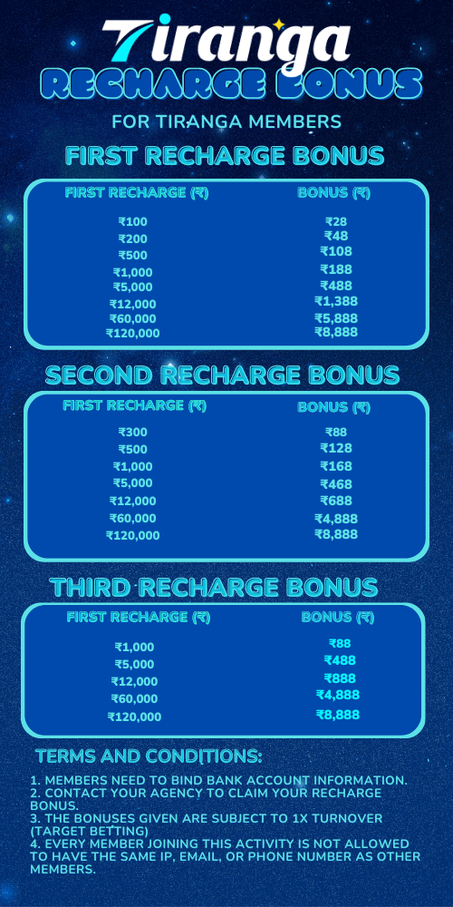 Tiranga Recharge Bonus